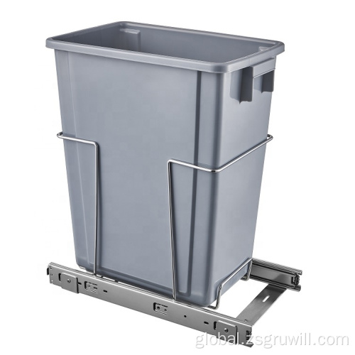 China kitchen grey or white single waste bin Supplier